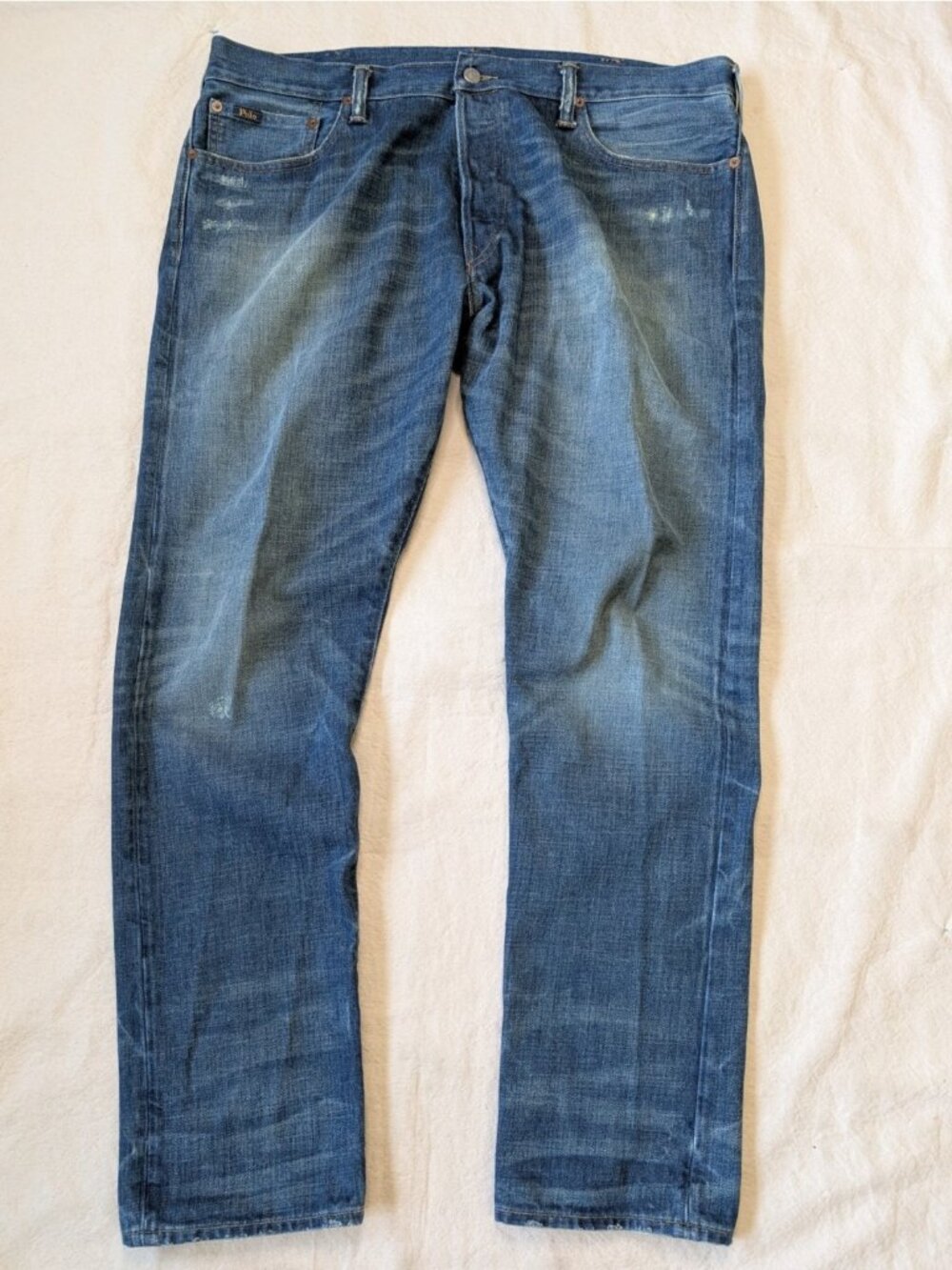 Polo Ralph Lauren The Sullivan Slim Men's Button Fly All Cotton Denim 38x32